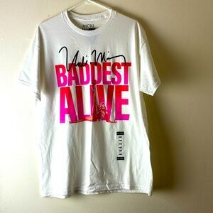 Nicki Minaj 100% cotton 2023 Baddest Alive t-shirt Sz L